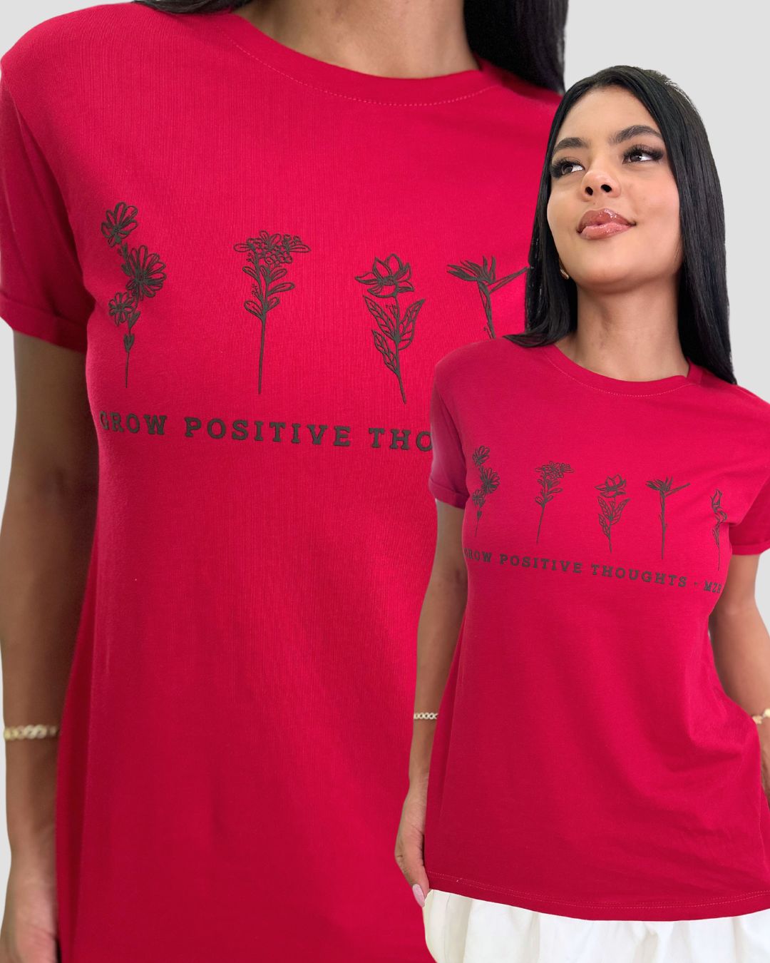 Camiseta RegularFit Grow Positive - Mozzaar Camiseta RegularFit Grow Positive