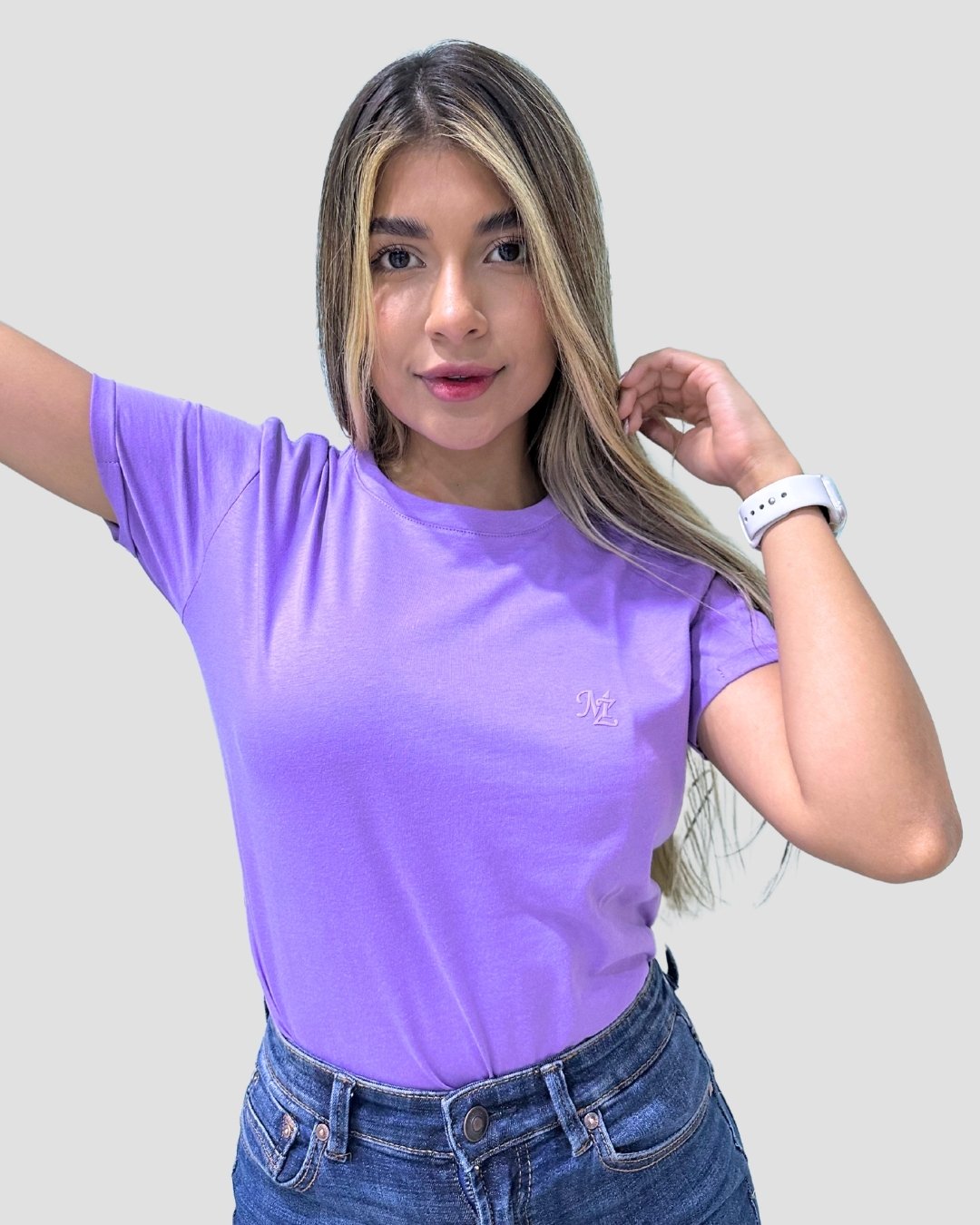 Camiseta Básica RegularFit Lila - Mozzaar Camiseta Básica RegularFit Lila