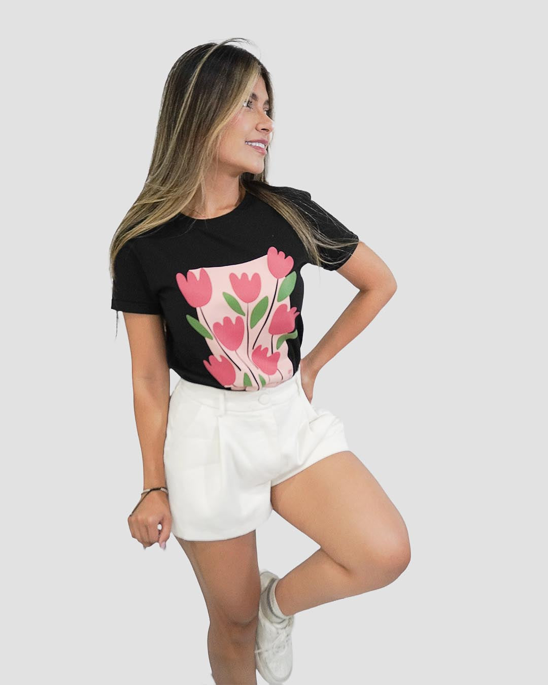Camiseta RegularFit Flores