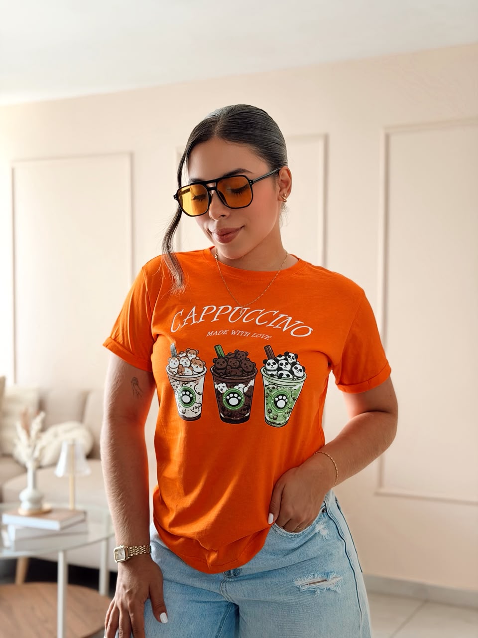 Camiseta regular fit - Cappuccino Bears