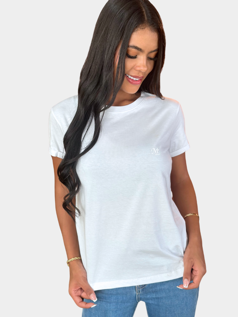 Camiseta Basica RegularFit Blanca - Mozzaar Camiseta Basica RegularFit Blanca