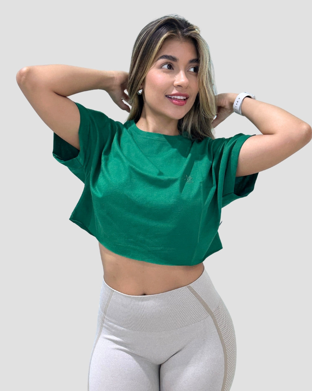 Camiseta Básica Corta Verde