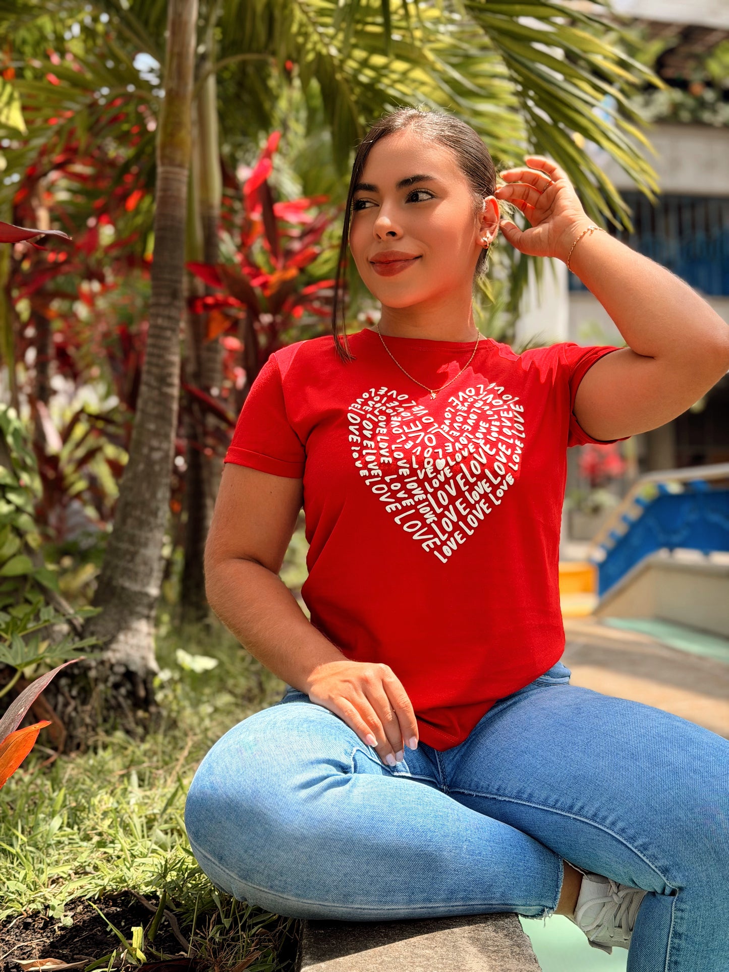 camiseta regular fit - love
