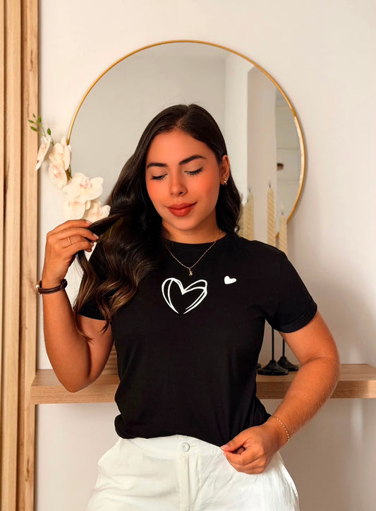 Camiseta regular fit - Sketch Heart