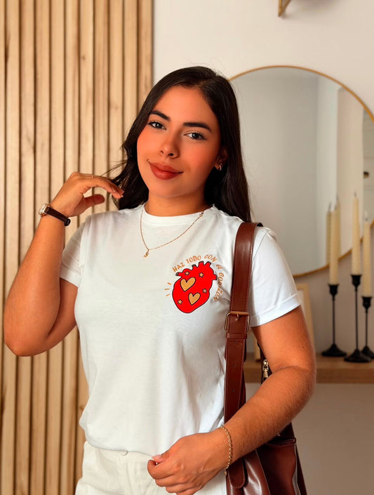Camiseta regular fit - Haz Todo con el Corazón
