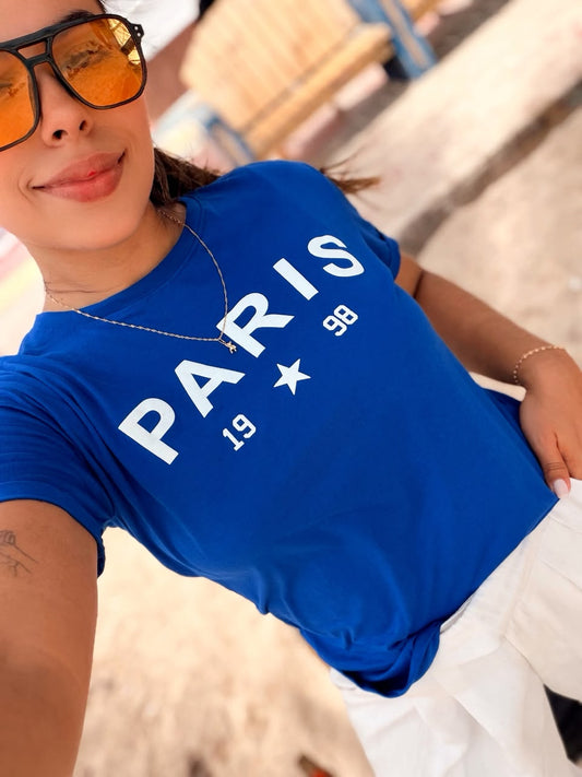 Camiseta regular fit - "Paris 1998" Deportiva