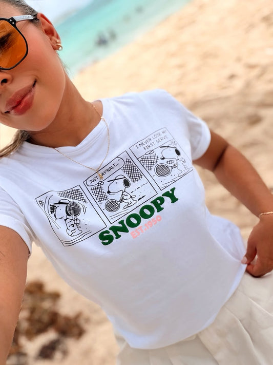 Camiseta regular fit - "Snoopy Tennis" Comic