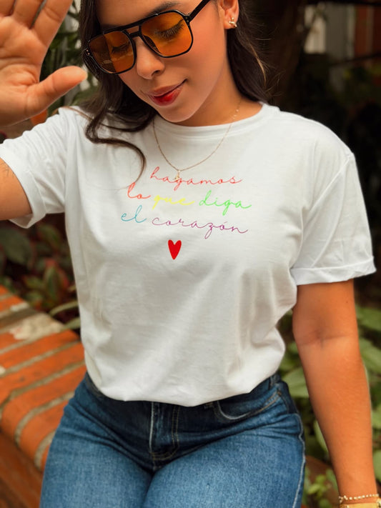 Camiseta Regular Fit - Lo que Diga el Corazón