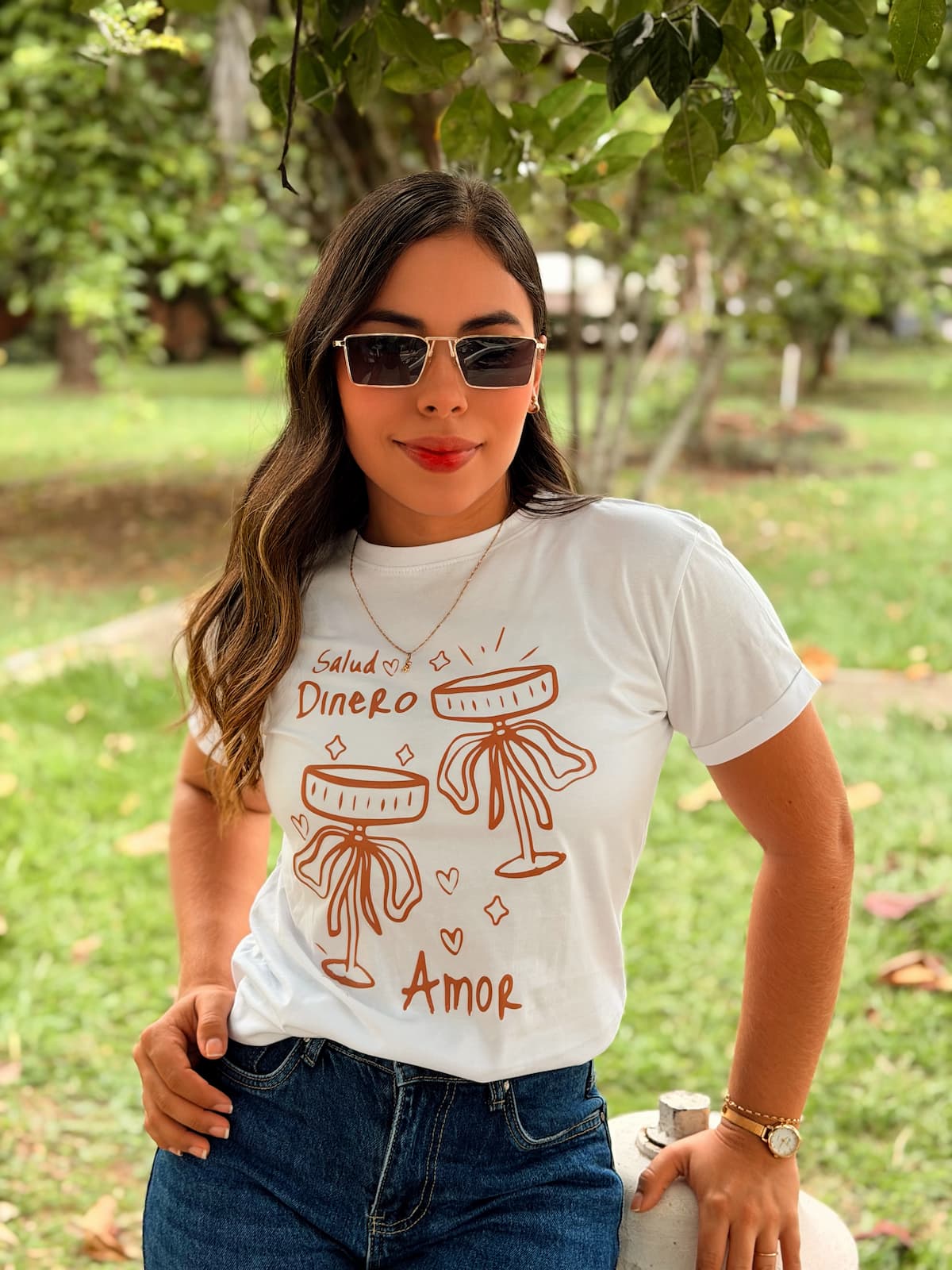 Camiseta Regular Fit - Salud, Dinero & Amor