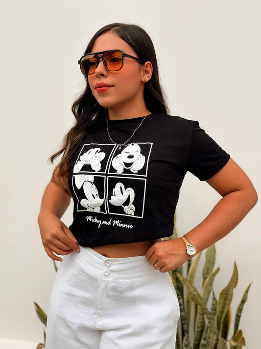 Camiseta Regular Fit - Mickey & Minnie