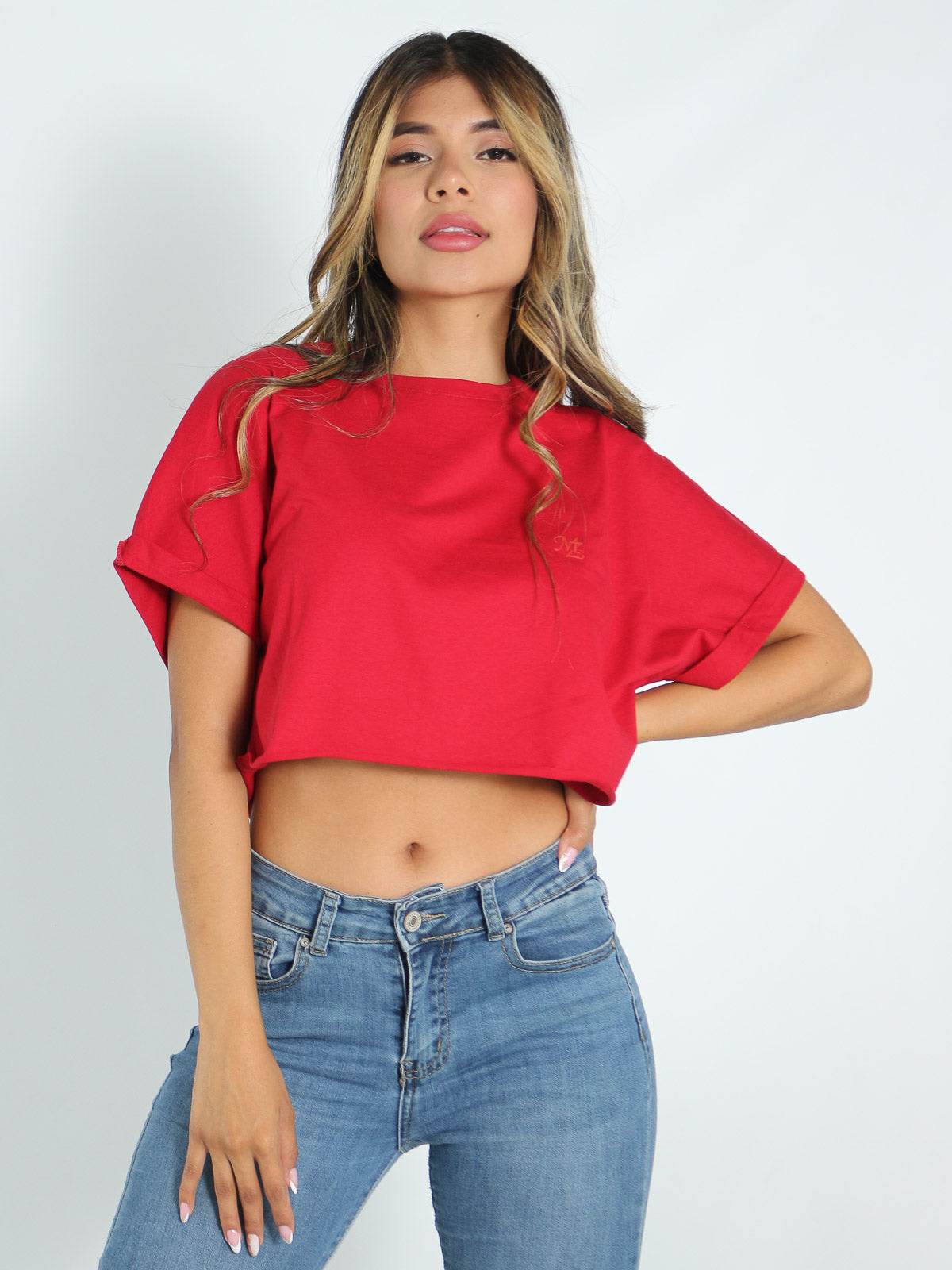 Camiseta Básica Corta Rojo - Mozzaar Camiseta Básica Corta Rojo